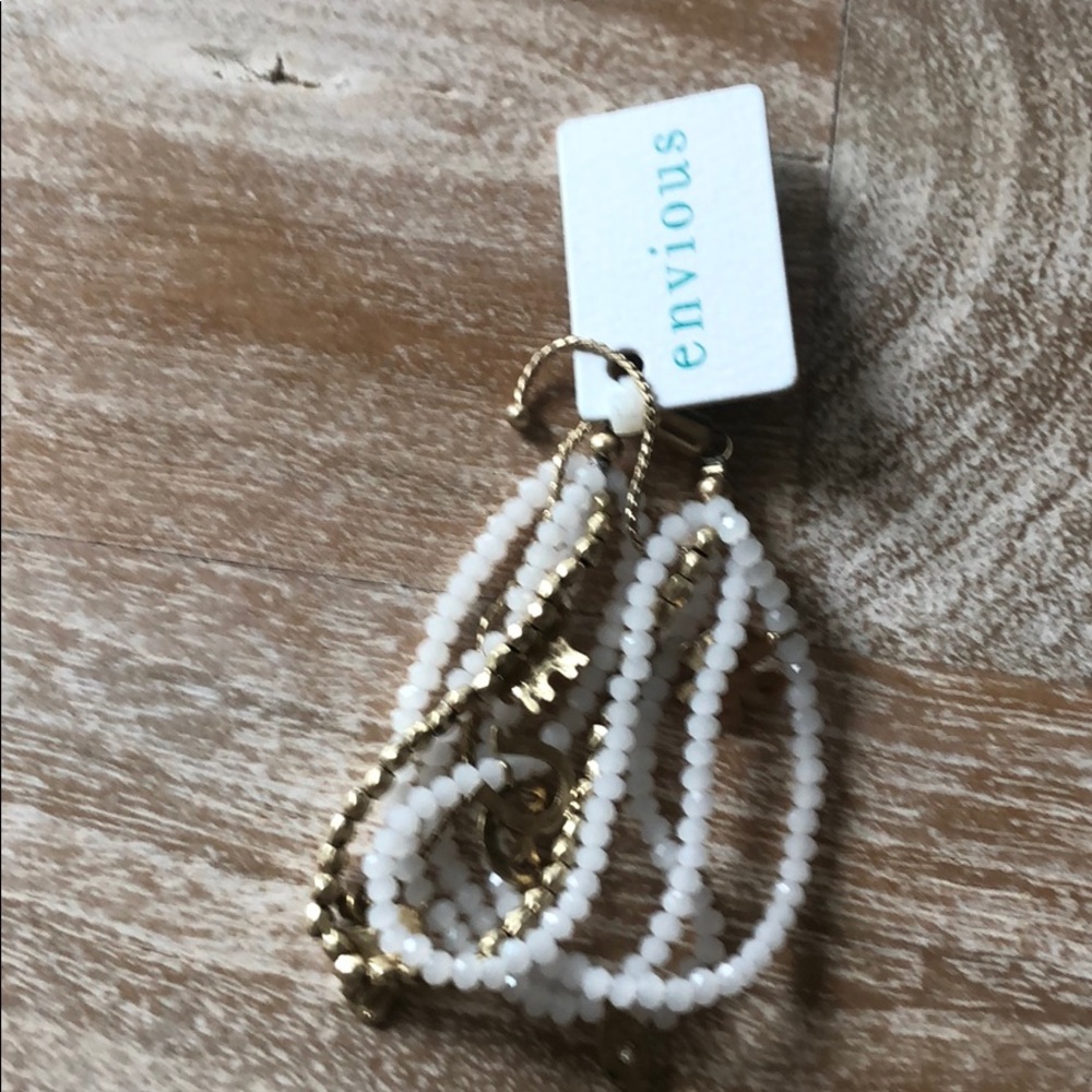 NWT Envious beaded charm bracelet
